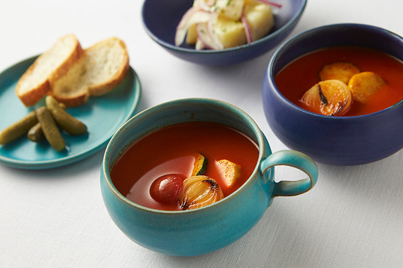 丸利玉樹利喜蔵商店 Rikizo リキゾー ブルー スープカップ 笠間焼