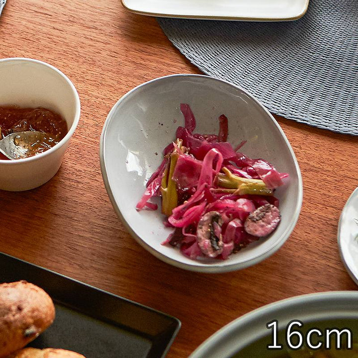 マニーオーバルボウル5枚セット 日本製 美濃焼 カラン オーバルボウル16 – マルラボ