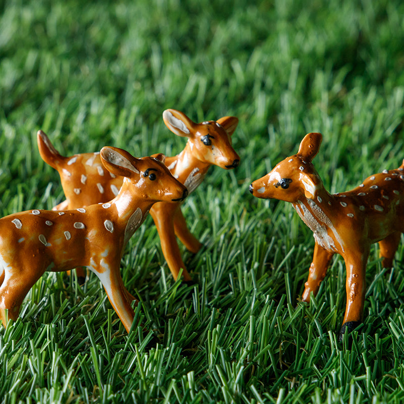 【美品】シカ　鹿　子鹿　陶器　置物　インテリア　工芸品　美術品　A2782 Vintage Ceramic Deer Object/ビンテージ 陶器製 鹿 オブジェ