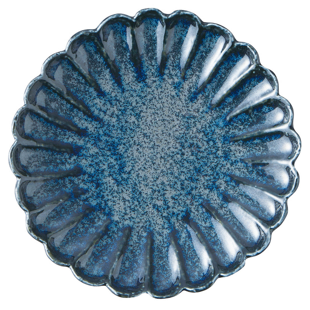 青い花模様の平皿 春峰製 青い花模様の平皿 - メルカリ