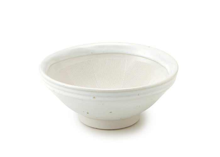 日本製 美濃焼 ノンスリップすり鉢 6号 白 – マルラボ