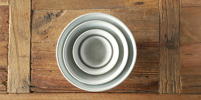 日本製 美濃焼 ノンスリップすり鉢 6号 白 – マルラボ