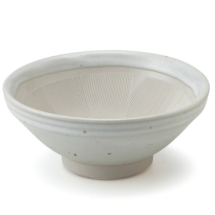 日本製 美濃焼 ノンスリップすり鉢 6号 白 – マルラボ