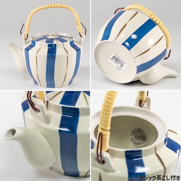 丸利玉樹利喜蔵商店 TAMAKI 和の器 5号土瓶 二色太十草 和食器 – マルラボ