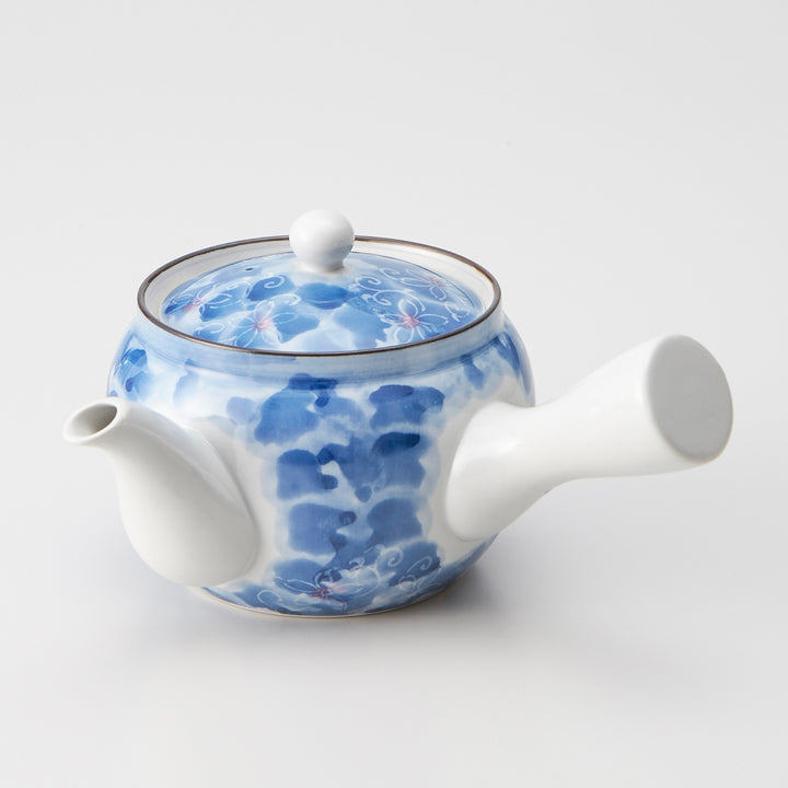 唐物 大清乾隆年製 光緒年製 銘有 款 青花 透蛍手 着彩 中華美玉 急須 wanoutsuwa_teapot_dami_720x.